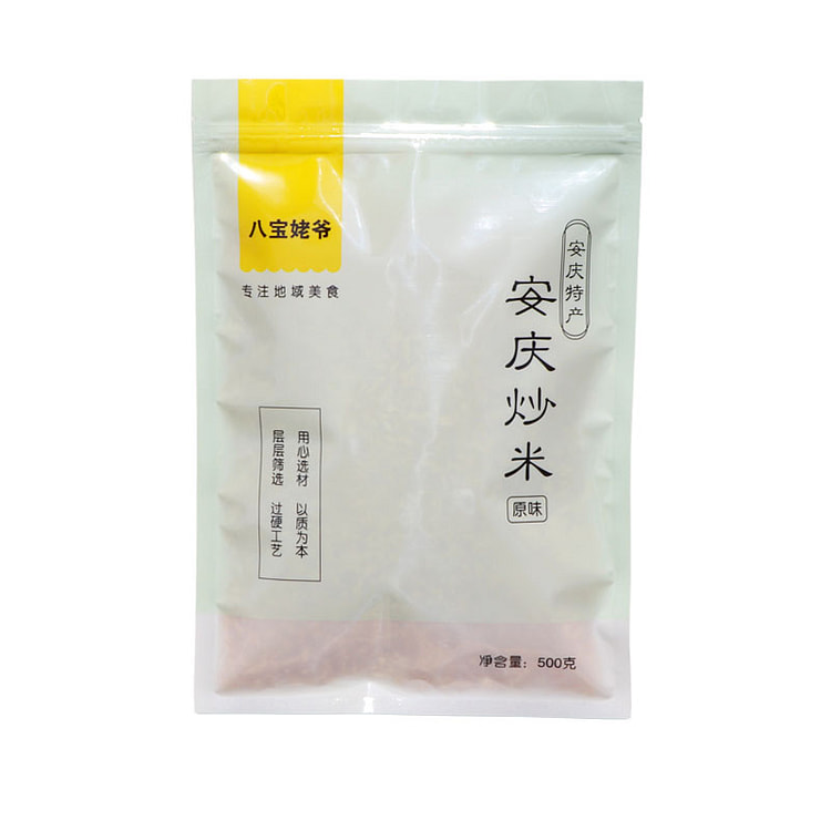 八宝姥爷手工原味农家炒米糯米零食500g*1袋