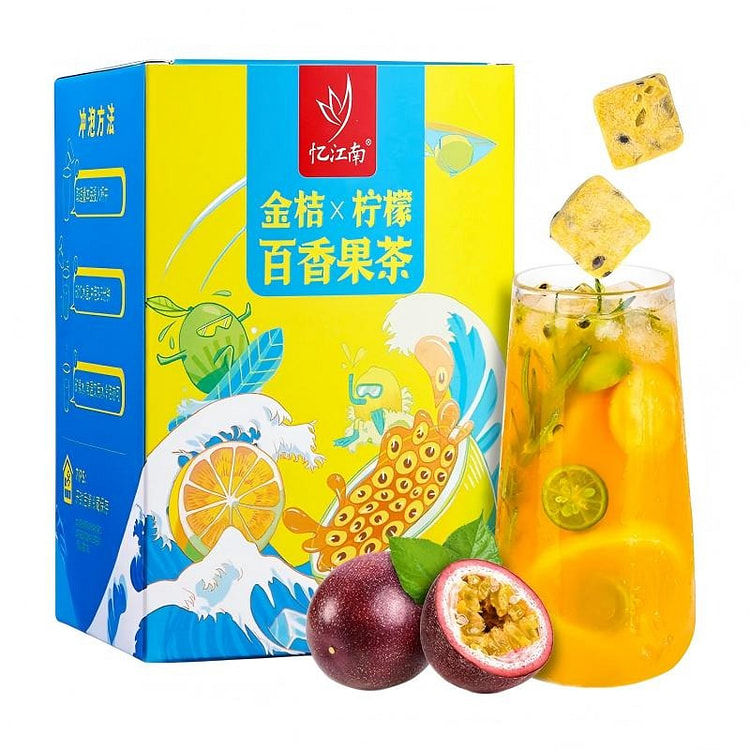 忆江南 果茶 金桔柠檬百香果茶105g 105 克