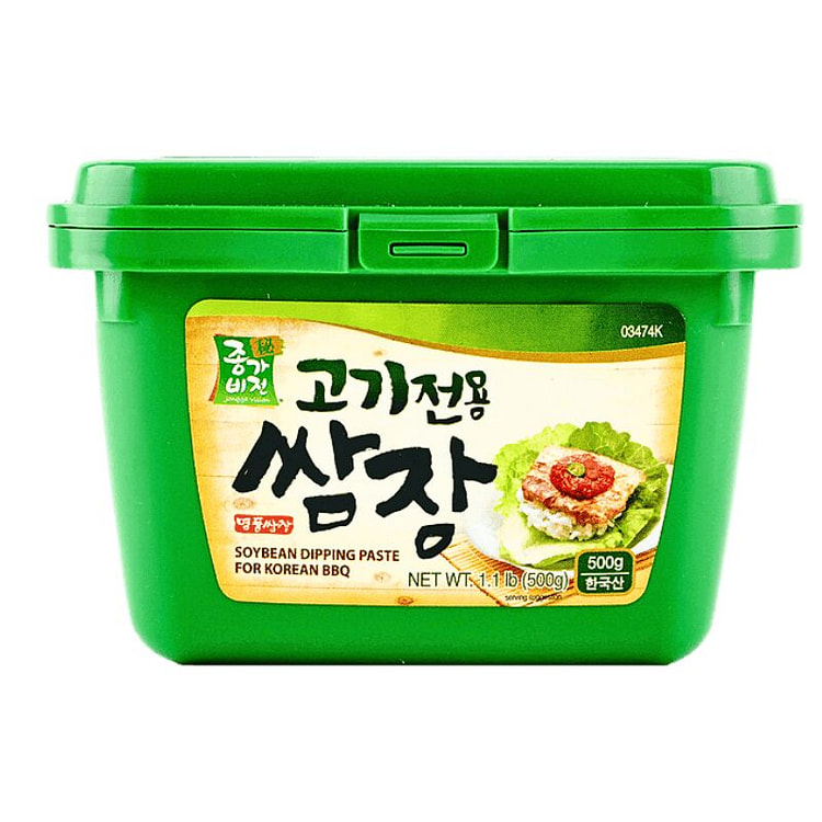 Jongga Soybean Dipping Paste for Korean BBQ 500g 1 each