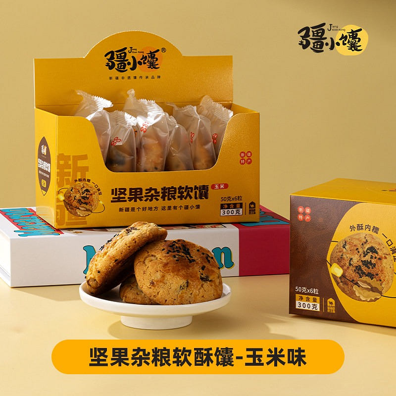 Nuts coarse cereals soft crispy naan corn flavor 300 g