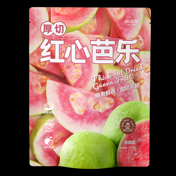 嘀嗒果 厚切红心芭乐新鲜红心芭乐 500g*1袋