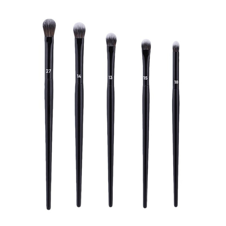NOVAGLOW Angled Brow & Eyeliner Brush Set 5pcs 1 pack