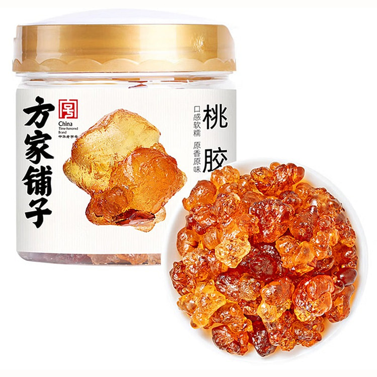 Fangjia Puzi Peach Gum Canned Dessert Ingredient 200 g