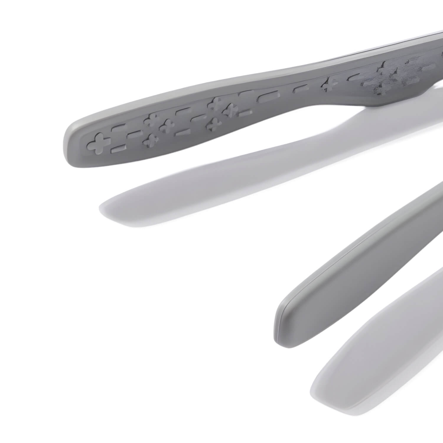 Platinum Silicone Mini Tongs - Modern Grey 1 phần