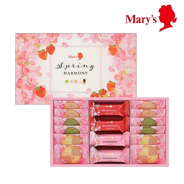 メアリーズ 春 桜いちごクッキー & ミルフィーユ セット 17 枚 1 個