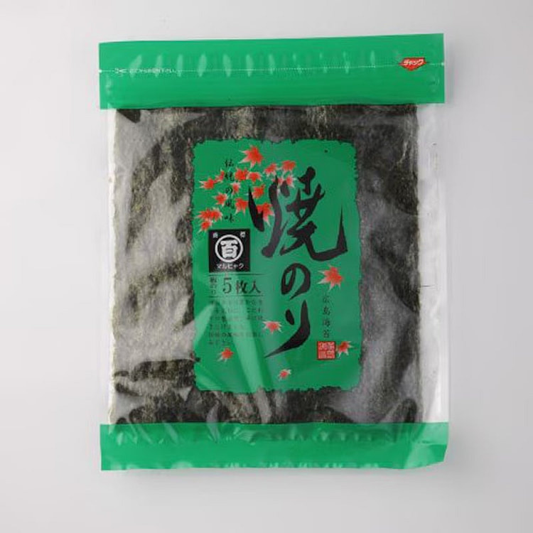 Hiroshima Nori Roasted Seaweed Sheets 5 Sheets 1 each