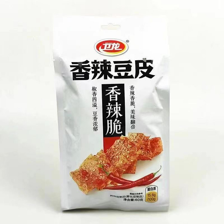 Weilong Spicy Bean Skin Kiss, Spicy Nostalgic Spicy Strips 60g * 1 Bag