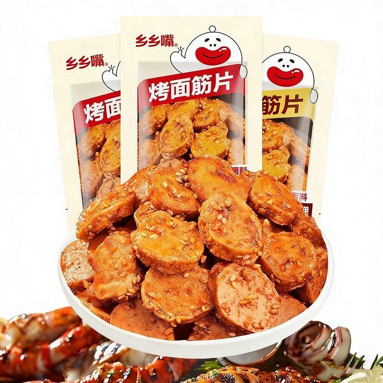 Roasted gluten slices, dried tofu, spicy strips 50 g*2 pack