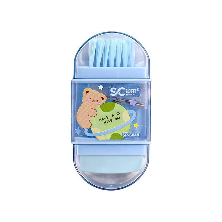 3 In 1 Cartoon Pencil Sharpener 1pc Random Colors 1 count