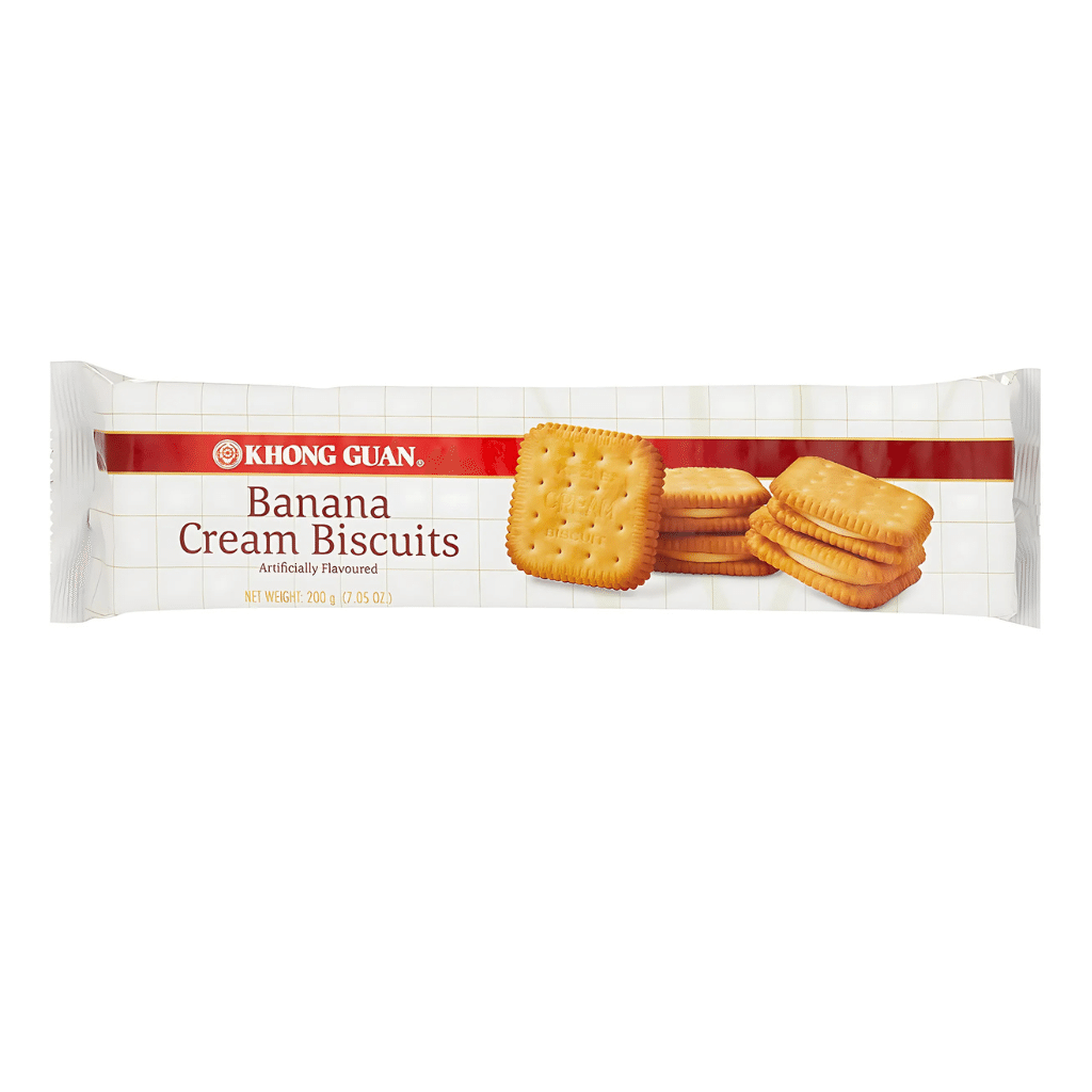Khong Guan Biscuits Banana Cream 7.05oz 1 each