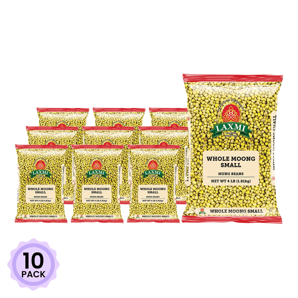 Laxmi Moong Whole Dal (Small Mung Beans) 4 lb*10 pack