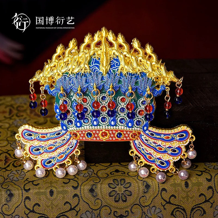 中国国家博物馆凤冠金属AR冰箱贴