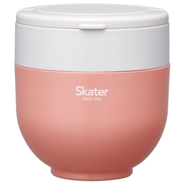 Skater 可折叠手柄双层便当罐 赤土橙色 1个