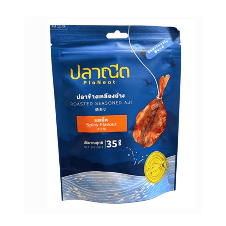 Thailand grilled fish dry spicy 35g*1 bag.