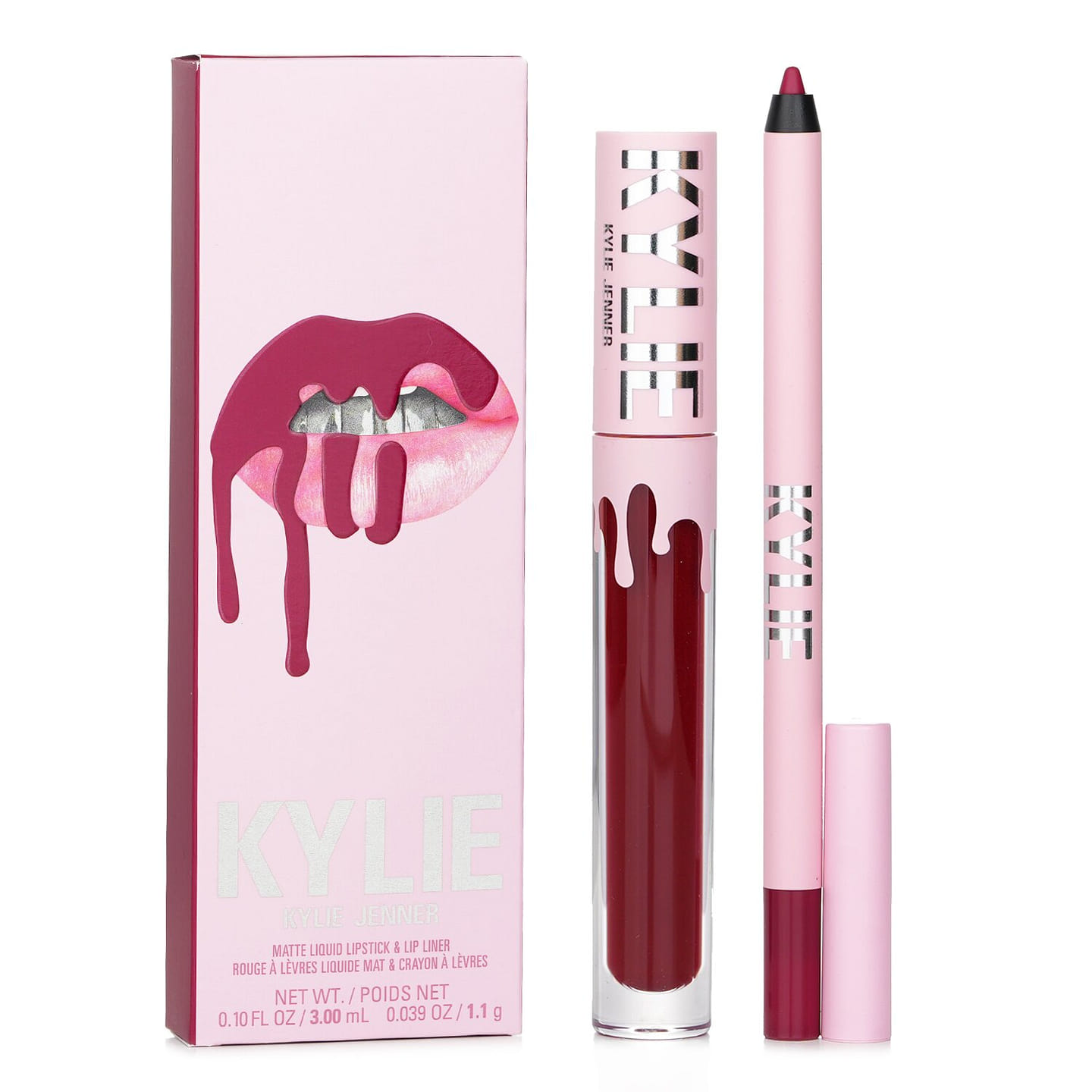 Kylie Cosmetics Matte Lip Kit: Matte Liquid Lipstick 3ml + Lip Liner 1.1g - # 403 Bite Me 2 bottle