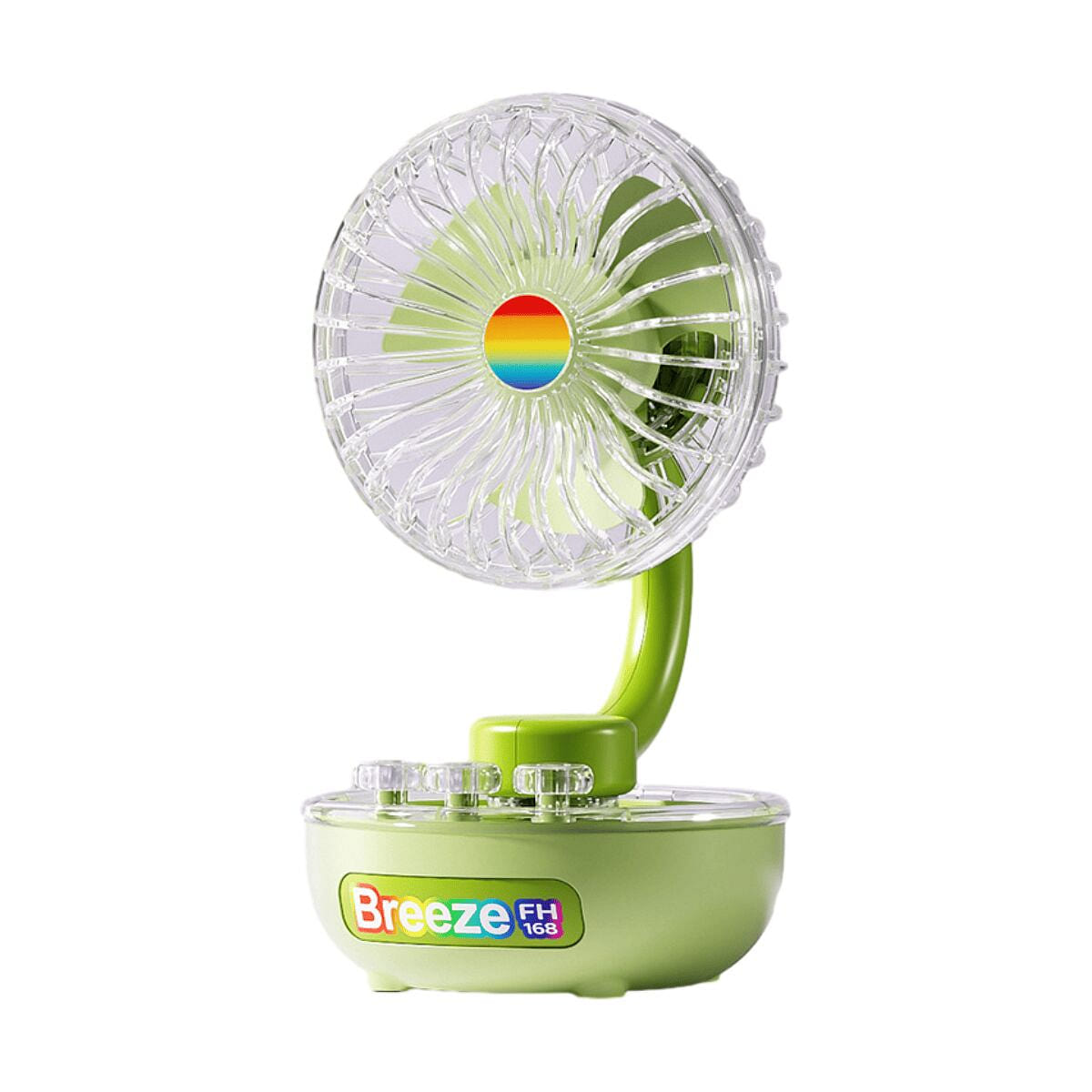 Transparent Table Fan – Green 1 count