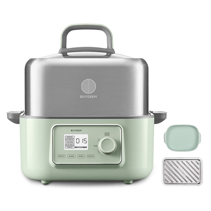 Buydeem Electric Steaming Pot Household Stainless 1 count