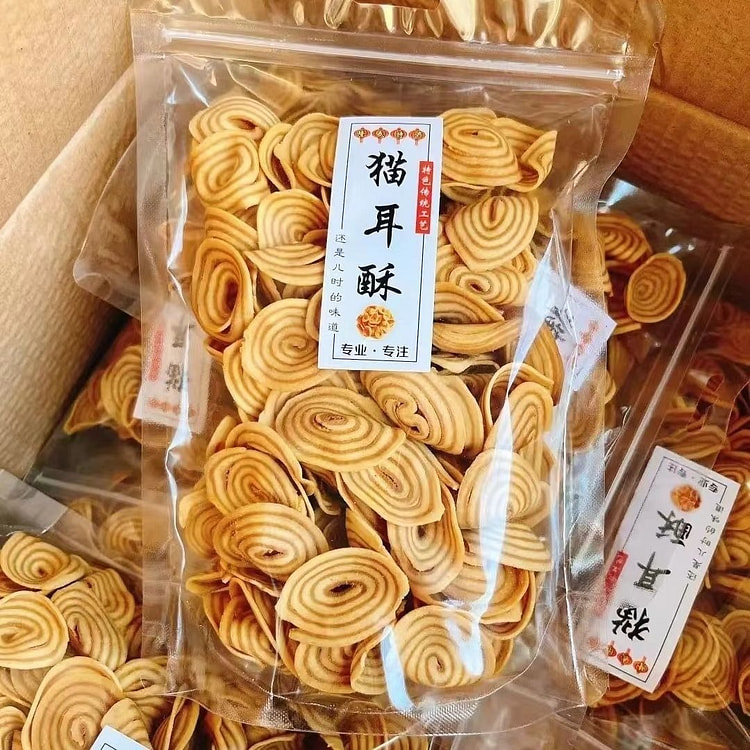 潮汕特产椒盐香脆猫耳朵猪耳朵150g 1 包