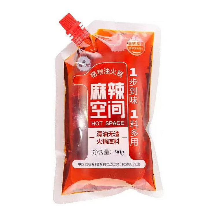 麻辣空间 无渣清油 火锅底料 90g