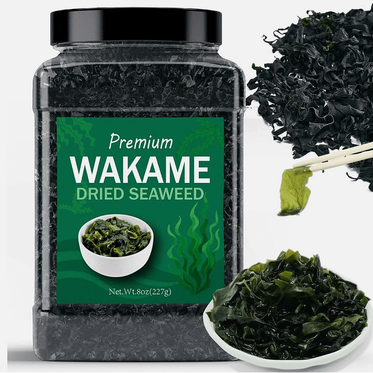 Dried Wakame Seaweed 8oz Japanese Sea Vegetable 1 bottle