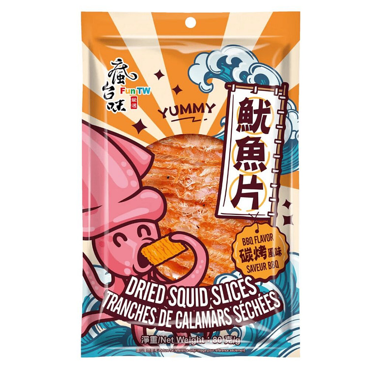 疯台味 鱿鱼片 碳烤味 80g 1 份