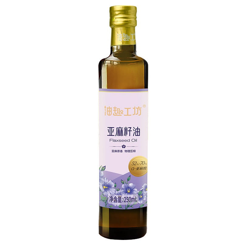 Qiandaoyuan Oil Workshop Pressed Flaxseed Oil 250 ml