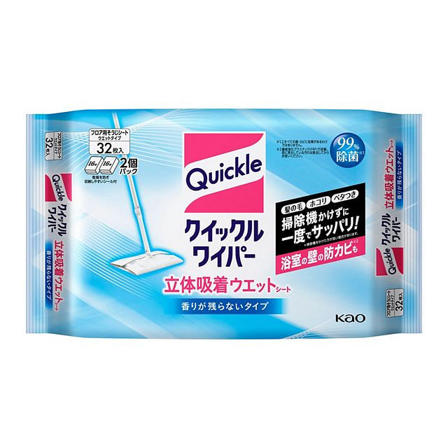 花王 湿式拖布替换装 32枚 微香型