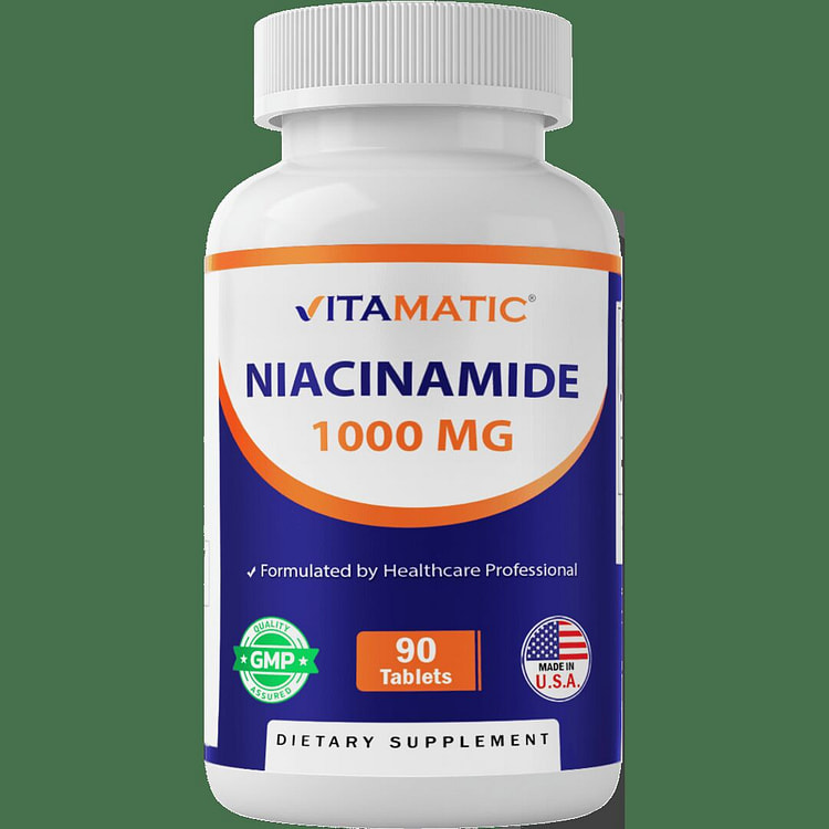 Vitamatic Niacinamide 1000 mg 90 Tablets 1 each