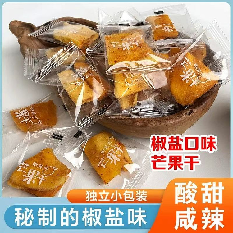Salt and pepper dried mangoes