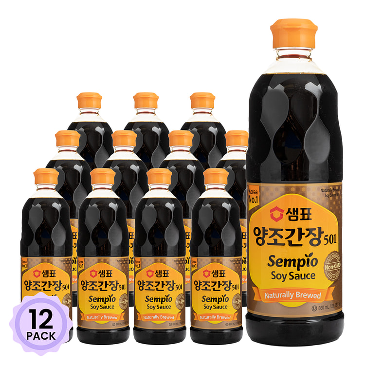 Sempio 膳府 天然酿造 优质酱油 501 860 毫升*12 包
