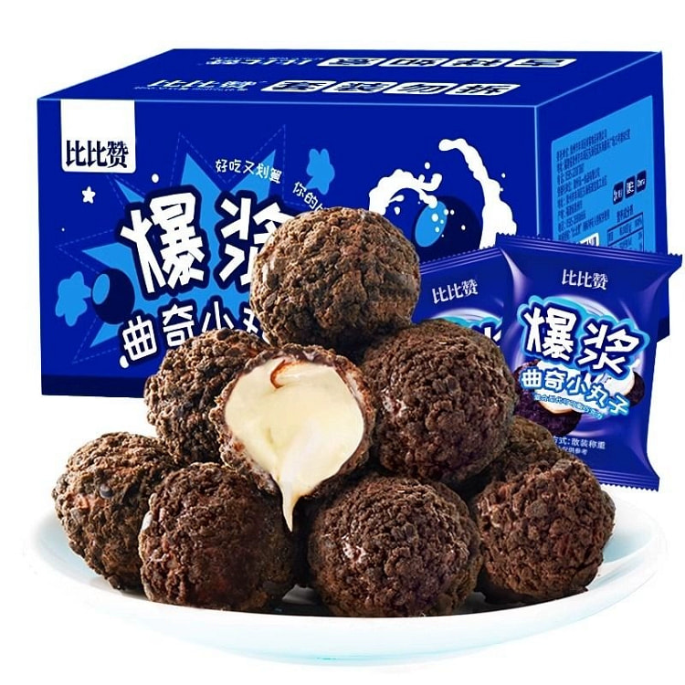 比比赞爆浆曲奇小丸子夹心饼干10g*20
