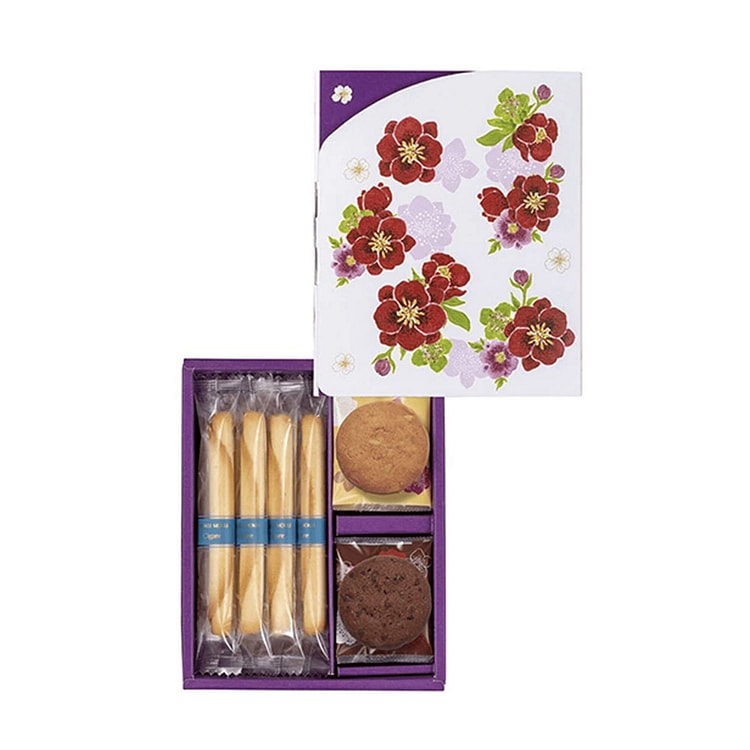 YOKU MOKU 巧克力蛋卷饼干鲜花礼盒 18枚 1 份