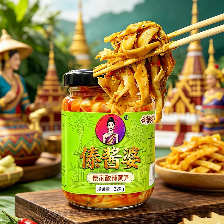 Yunnan Pickled Yellow Bamboo Shoots 220 g