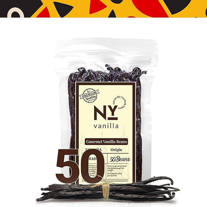 50 Gourmet Vanilla Beans, Grade A Vanilla Beans 50 each