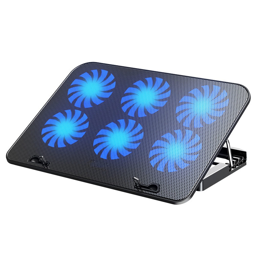 Laptop Cooling Pad with 6 Quiet Fans with Blue Lights for 12-18 Inch Notebook 1 each
