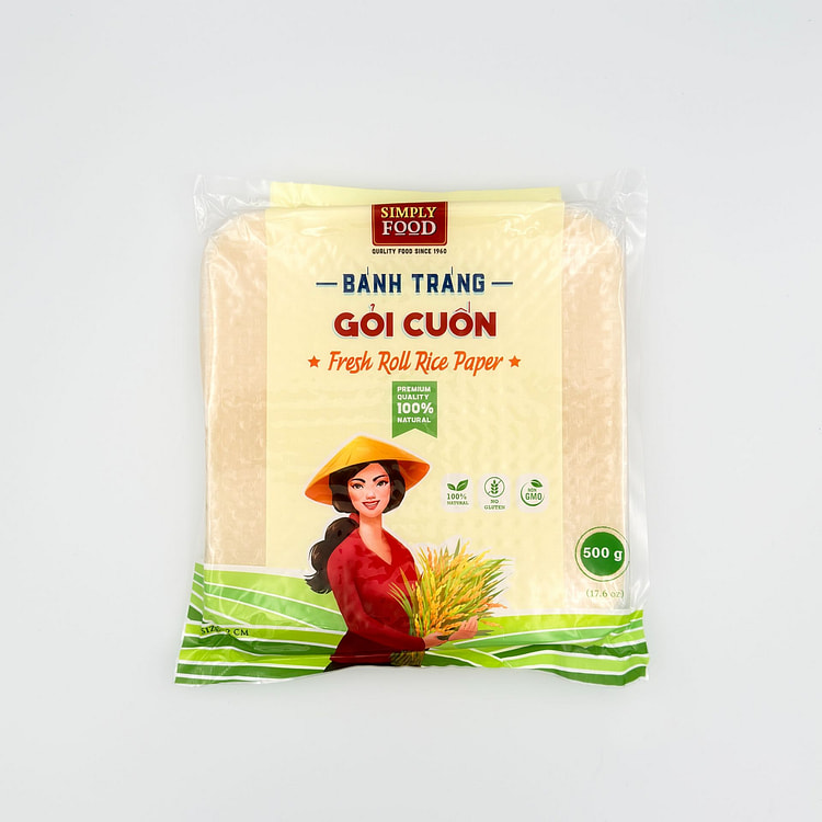 Simply Food Fresh Roll Rice Paper 22cm 500 g (min 2)