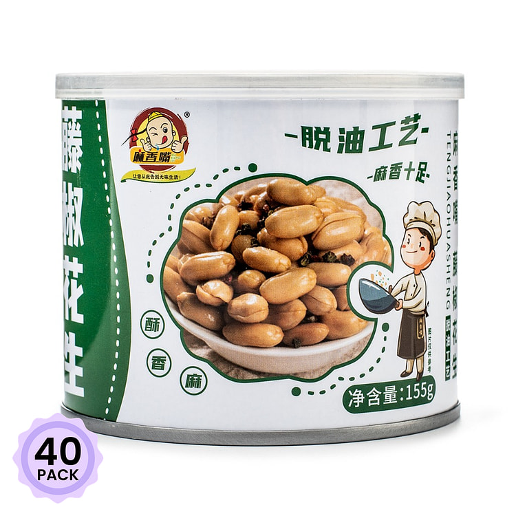 Ma xiang zui 맛땅콩 마라등초맛 155 그램*40 팩