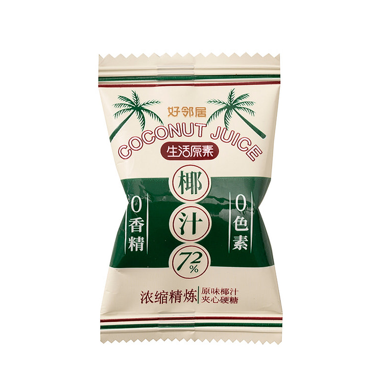 好邻居椰子硬糖特浓圣诞糖果零食喜糖200g*1袋