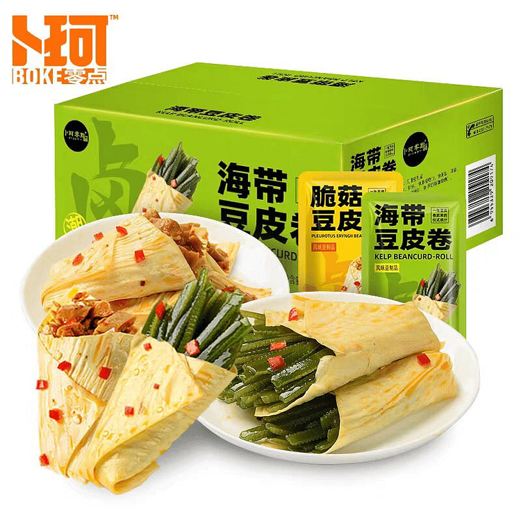 卜珂零点豆皮卷脆菇海带夹心（海带豆皮）320g*1 320 克