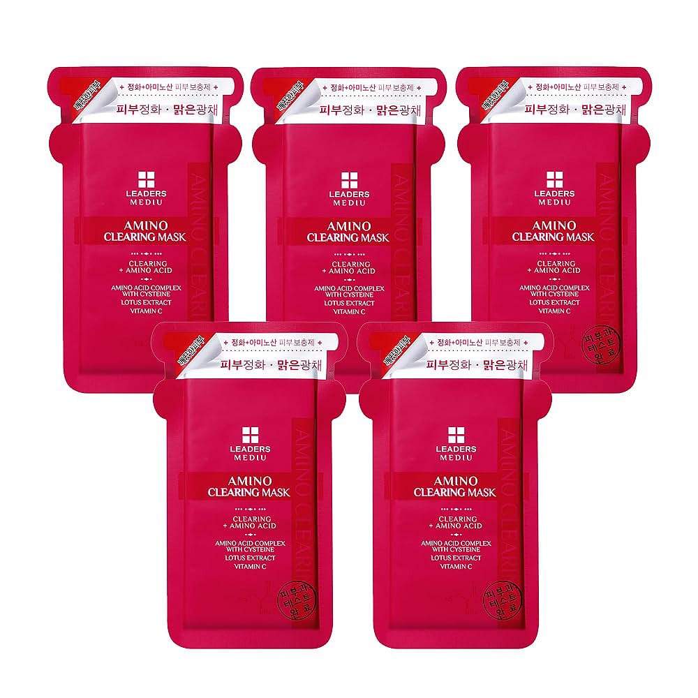 Mediu Amino Clearing Mask 5 Sheet Masks 0.84 fl.oz