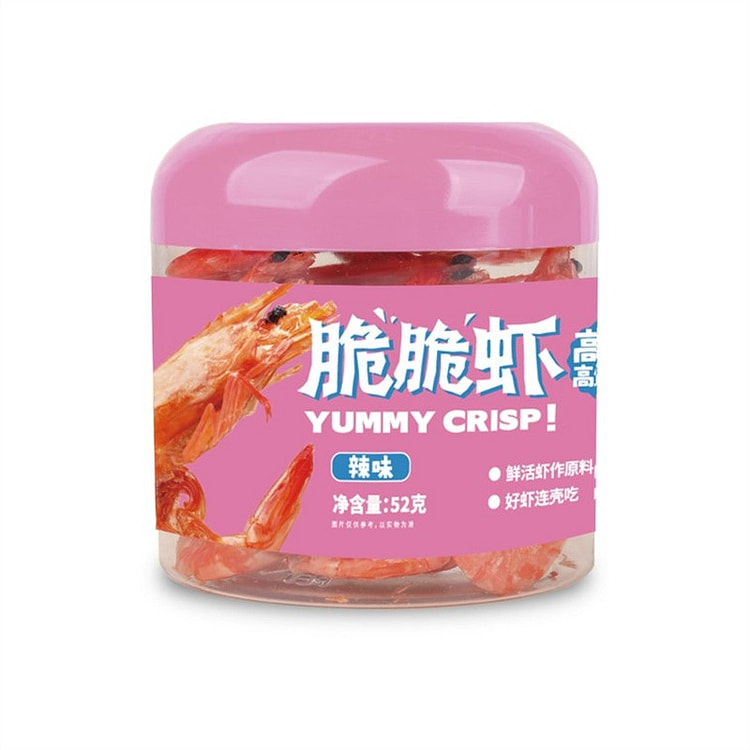 香海 虾脆脆【高钙高蛋白】 脆脆虾  辣味 52克 52 克