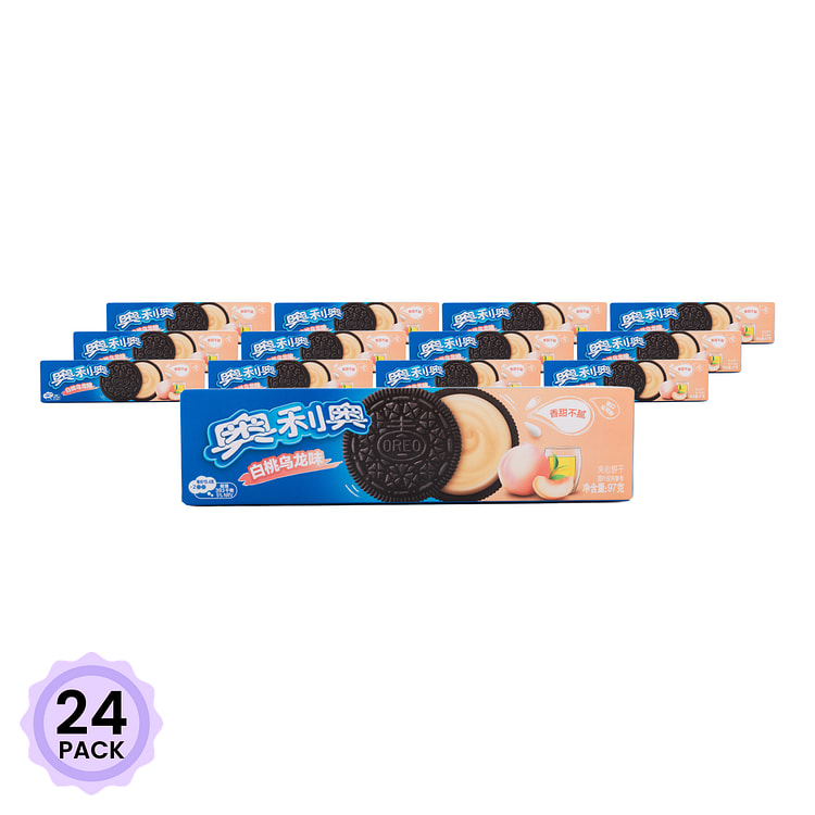 Oreo Sandwich Cookies, White Peach Oolong Tea Flavor 97 g*24 pack