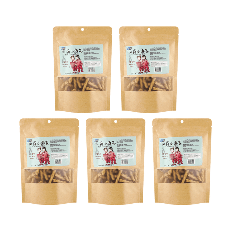 and American Yam Little Fried Dough Twists (seaweed flavor, 88g * 5 bags) [Charm 1 count