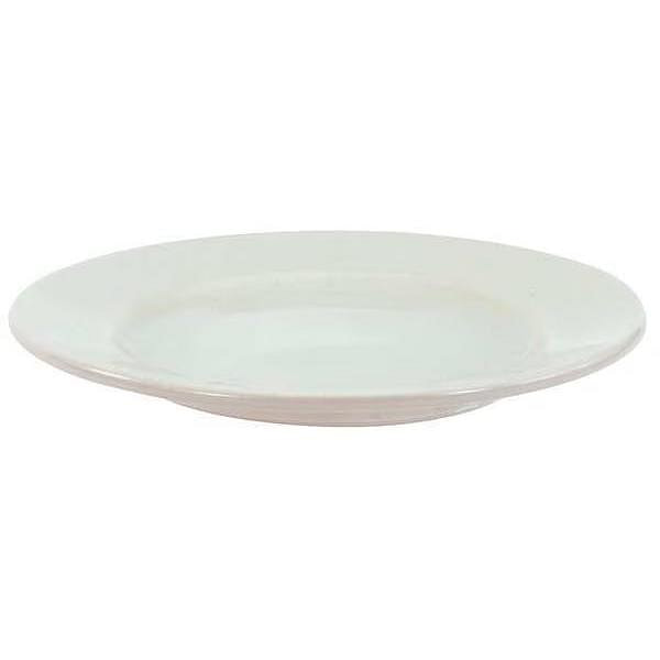 Plate, 7-1/4", Ceramic Bright White PK36 2 lb