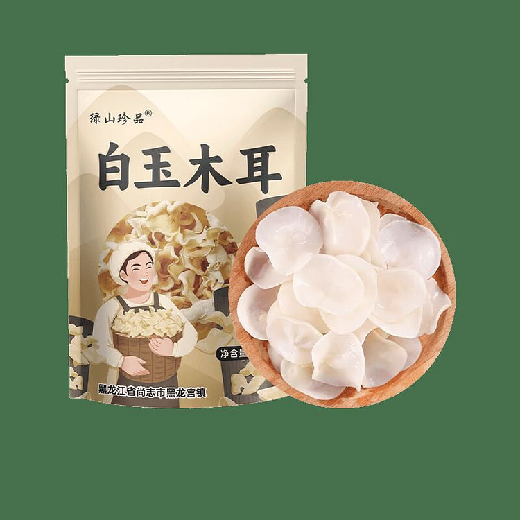 绿山珍品白玉东北木耳100g*1袋 100 克