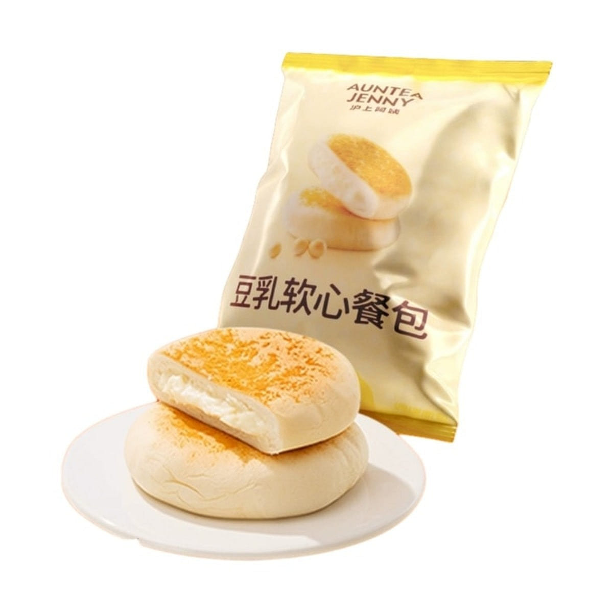 沪上阿姨 豆乳夹心面包 奶香软餐包 早点便携装1袋 45 克