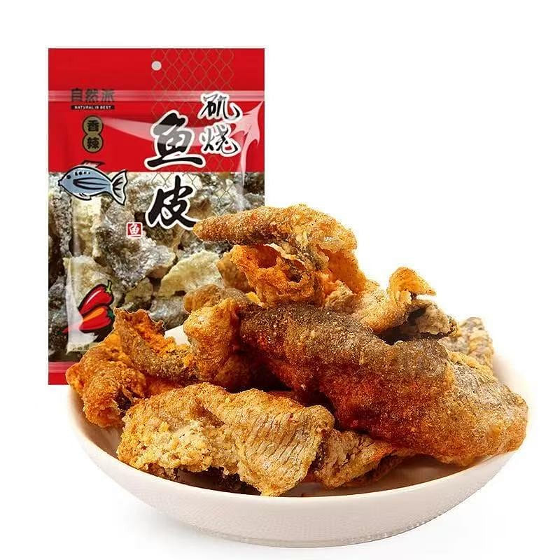 Grilled Fish Skin Spicy Flavor 60g*1 Bag 60 g