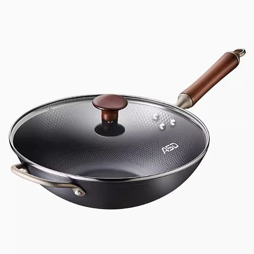 ASD 30cm Rust-Free Refined Iron Wok 1 カウント