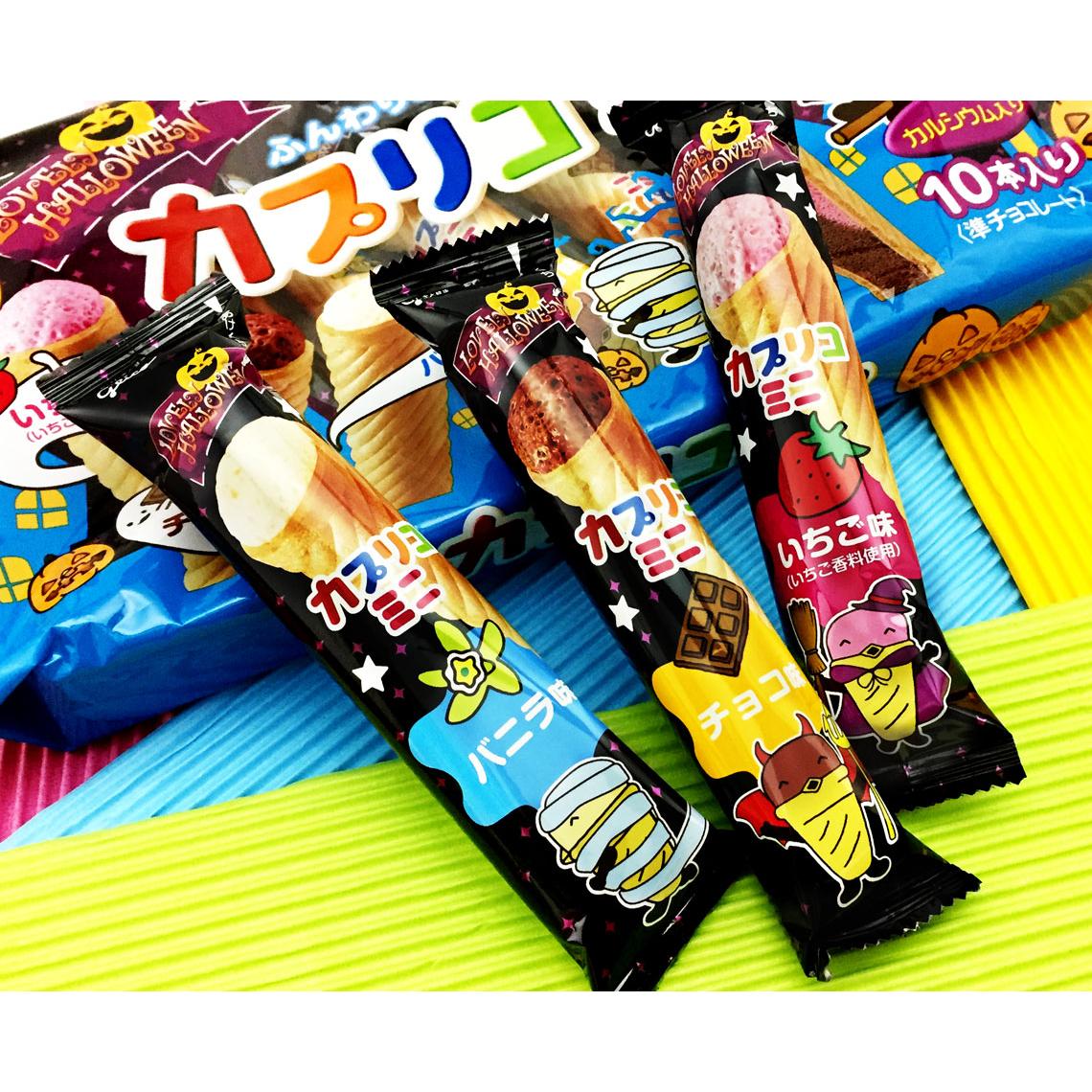 日本直送」江崎グリコ・ハロウィン限定 いちごチョコレートカプリコ