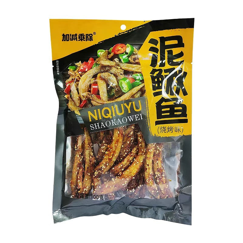 Mud loach small fish barbecue flavor snacks 100 g